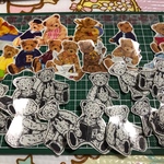 テディベアのフレークシール 