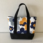 トートバッグ[M] フラワー ホワイト系