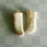 プチブライスのソックス　クリーム色