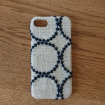 *受注製作*ミナペルホネン*タンバリン*ecru×navy*mina perhonen*iPhoneケース*iPhoneカバー*スマホケース*スマホカバー