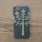 *受注製作*ミナペルホネン*ringo*khaki×ライトグリーン*mina perhonen*iPhoneケース*iPhoneカバー*スマホケース*スマホカバー