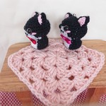 タキシード猫ちゃんあみぐるみストラップ