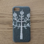 *受注製作*ミナペルホネン*ringo*khaki×beige*mina perhonen*iPhoneケース*iPhoneカバー*スマホケース*スマホカバー