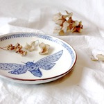 京焼/呉須染め付けの器 セミ　M