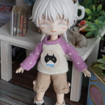 オビツ１１サイズロールアップハーフパンツ(ベージュ)