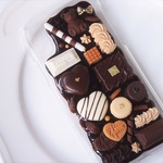 erichimu様オーダー商品♥ダブルマカロンのiPhoneXケース、大人チョコのボールペン