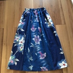 二種の浴衣ロングスカート青花柄