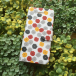 No.130  手帳型 北欧風　カラフルな小さなお花　フリップiPhone5.5sケース 