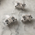 2wayビーズフラワーピアス