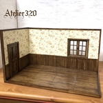 my room L字型ドールハウス  ミニチュア家具 1/12サイズ               