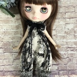 1180 黒猫 ロンパース B  Blythe ブライス アウトフィット