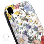iphoneXRケース / iphoneXRカバー　軽量レザーケース　アイフォンXRカバー（花柄×ブラック）ヴィンテージフラワー　ボタニカル iphoneXR　アイフォンケース 　耐衝撃