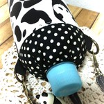 長年人気です。カモフラパンダさん★ペットボトルホルダー★保温保冷★600ml対応★お洗濯可能★名入れ可能★選べるレザー持ち手  