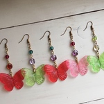 蝶々の飴細工ピアス