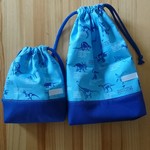 恐竜さんの巾着袋のセット 