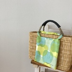 再販です♪ tiny bag *⚮*ミナペルホネンの生地 pomme yellowmix色 使用*⚮*
