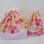 ★送料無料★可愛いりんごのお弁当セット 女の子 ピンク