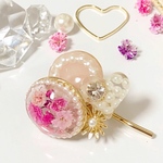 かすみ草＆パール  ポニーフック