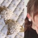 つぶつぶパール   アナベルピアス樹脂ピアスイヤリング卒園式卒業式入学式入園式大人可愛い