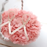 ピンクあじさいのリングピロー♡natural Pink