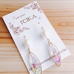 大人可愛い♡ハーバリウムレジンピアス