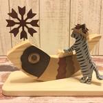 端午の節句☆柄付猫が遊ぶ五月人形☆こどもの日☆動物の変更も可能！