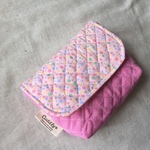 お弁当袋(横入れ、封筒型)☆ピンク・ドット