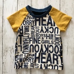 《100》アルファベット×ボーダーTシャツ