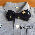 リバティ星柄☆キッズ用蝶ネクタイ