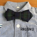 チェック柄☆キッズ用蝶ネクタイ