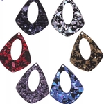 【直輸入】アクリルドロップチャーム 10個セット*31×38mm 