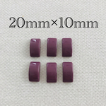 importアクリルスクエアデコパーツ パープル 6個入
