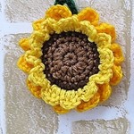 ☆　rimi様オーダー品　☆２個セット　ひまわりアクリルエコたわし☆
