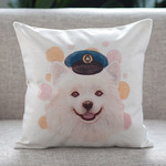 クッションカバー スピッツ ポリス ペット jubileecushionai016