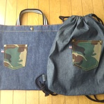 mahina__mele 様 ☆ 専用　2点セット　　レッスンバッグ＆ナップサック　迷彩
