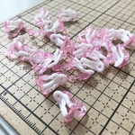 ✨大袋✨【送料無料】子供用イヤリングパーツ プラスチック製キッズイヤリングパーツ