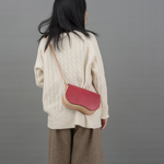 新商品！可愛いお尻形 本革 ショルダーバッグ クラシックサドルバッグ