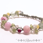 再販＊2༅೫Spring Flower೫༅ 天然石 パワーストーン ブレスレット