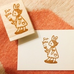 バンダナうさぎのforyouはんこ