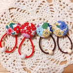 くるみボタン ヘアゴム 4本セット