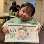 22年の実績！似顔絵師なるみ堂なるみ家なるみ(なるみやなるみ)が描く　水彩似顔絵！　こちらの価格であと4枚で販売終了❗️