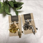 ハンドメイド  アシンメトリー シルバー  ピアス