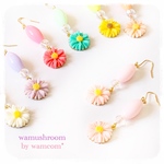 Flower＊カラフルビーズピアス
