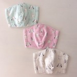再販*子供用立体マスク*3枚セット*4重ガーゼ*うさぎ*ウサギ