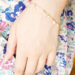 teeny weeny 小さな桃色の花びら ブレスレット〈再販11〉