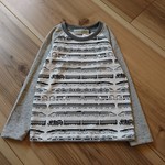 【110size】 ラグランＴシャツ 電車柄