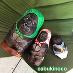 鮮やかなゴリラセット マトリョーシカ 3個組