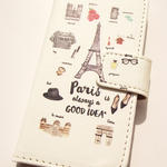 Paris（ブラック） 手帳型スマホケース  （iPhoneシリーズすべて対応/アンドロイド各種対応）