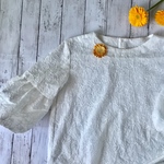 刺繍のふんわりブラウス②