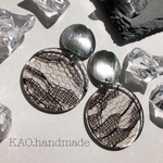 【再販】 BLACKレース×silver